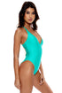 Luli Fama Luli Chic Luxe Stritc V Neck One Piece Bodysuit